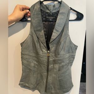 Skin Graft Leather Vest